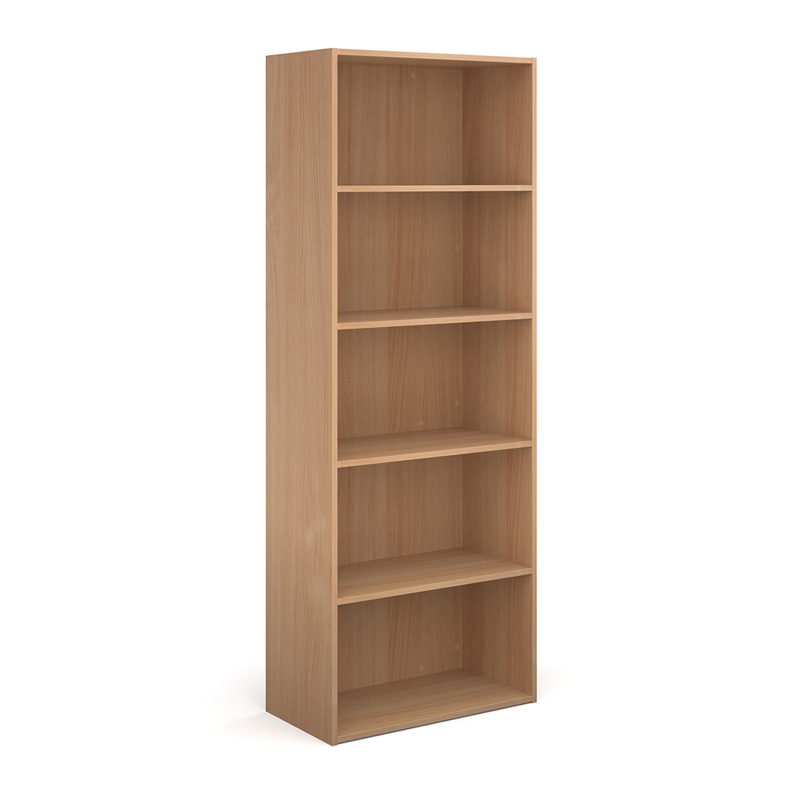 Contract bookcase 2030mm high with 4 shelves – Beech