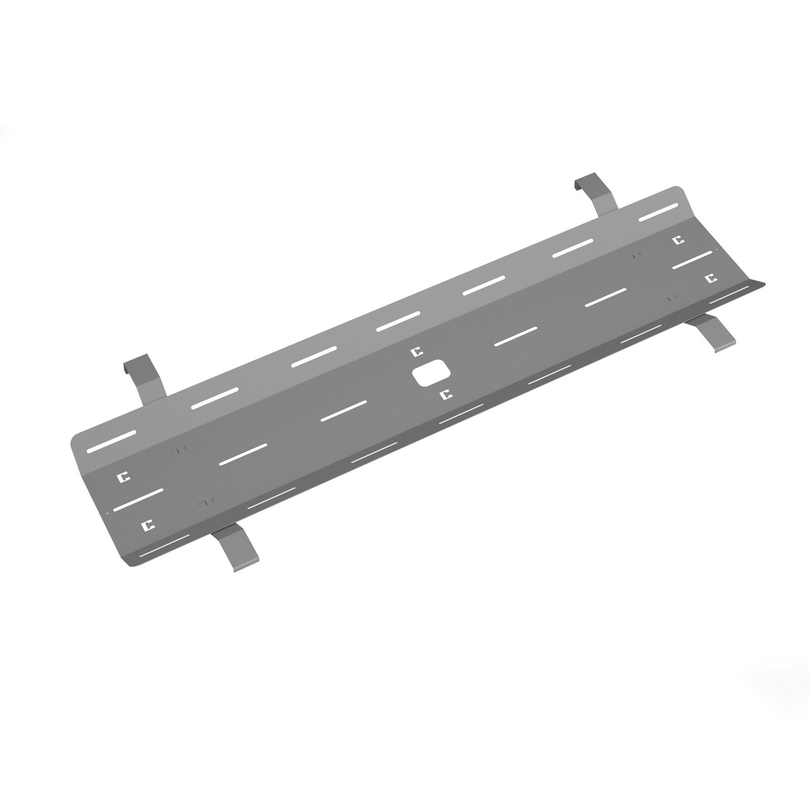 Double drop down cable tray & bracket for Adapt and Fuze desks – Silver