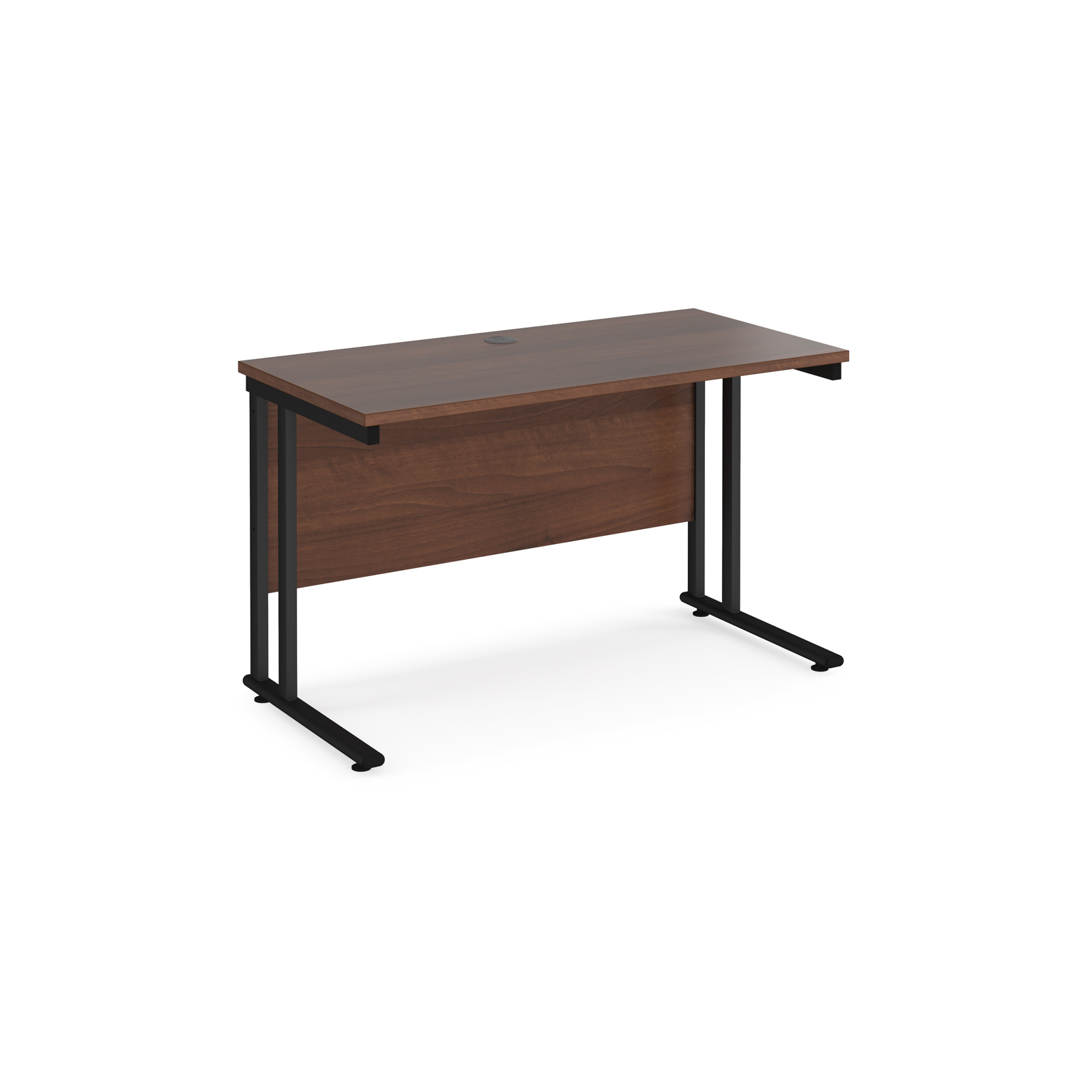 Maestro 25 straight desk – Cantilever leg frame – Walnut