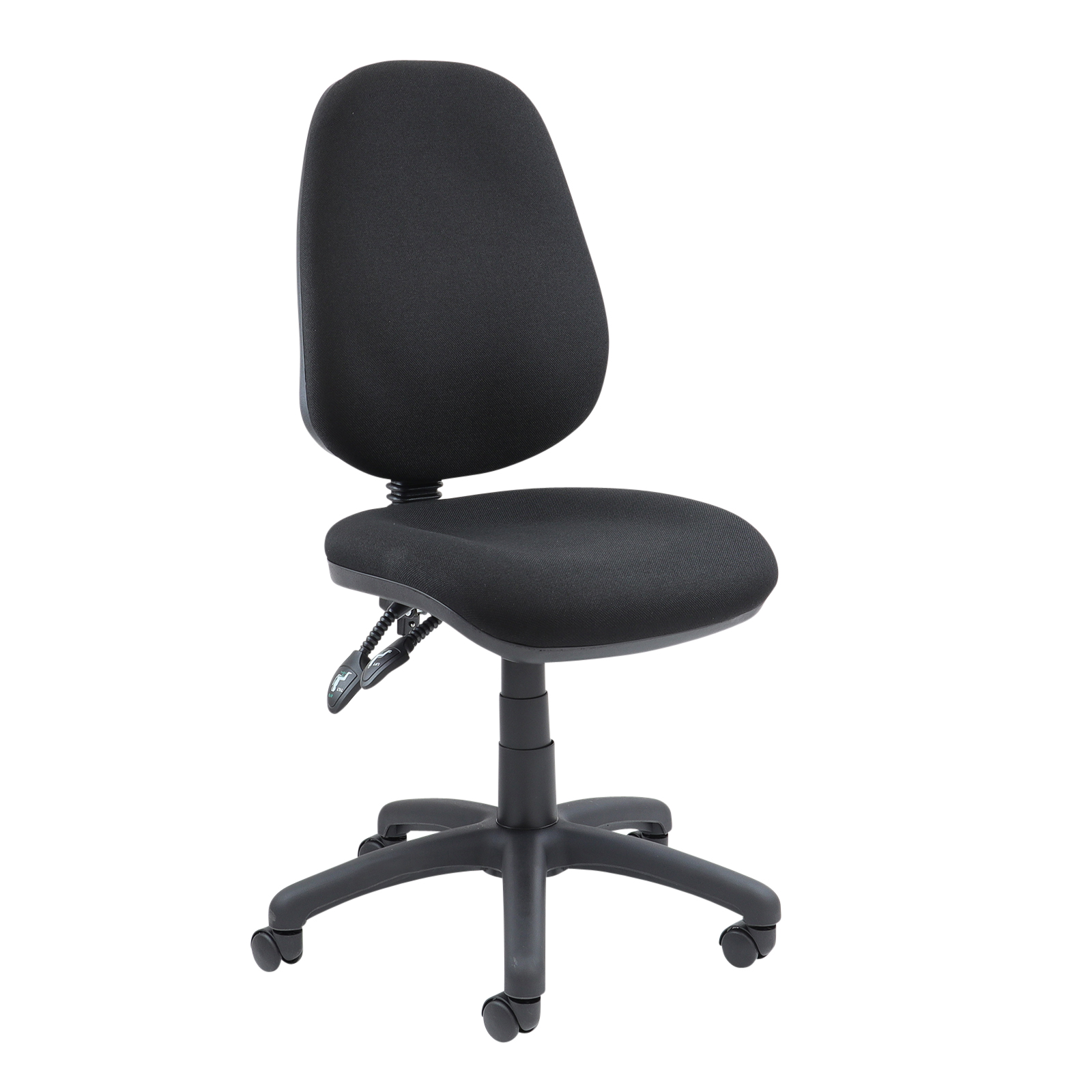 Vantage 100 2 lever PCB operators chair with no arms – Black